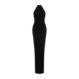 ALAIA Elegant Draped Long Dress