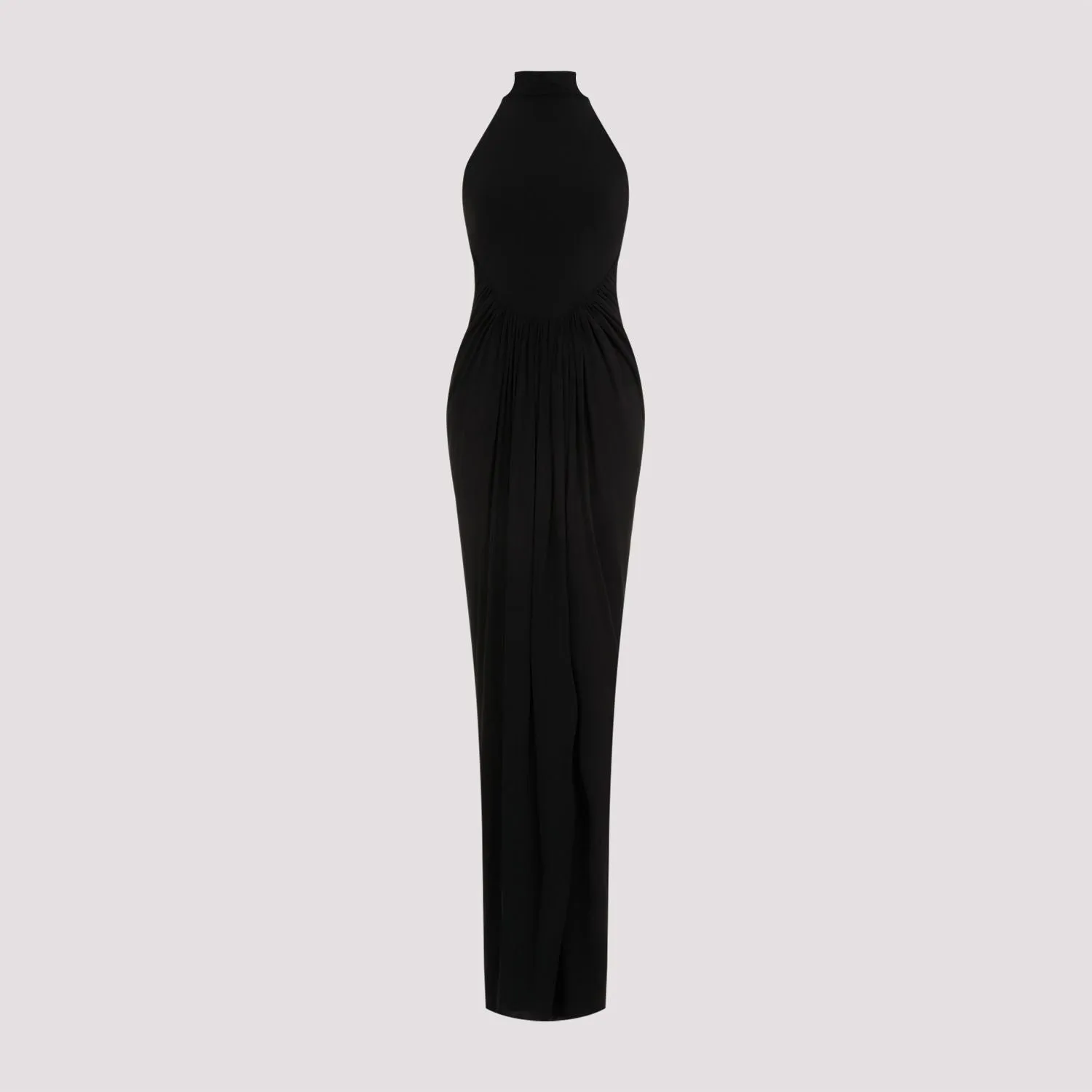 ALAIA Elegant Draped Long Dress