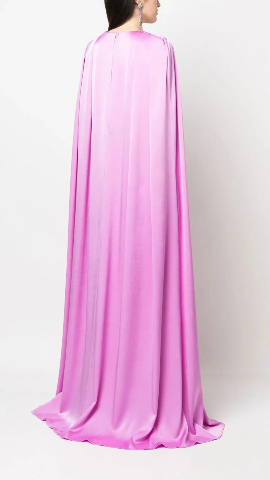 Alex Perry V-Neck Cape Gown