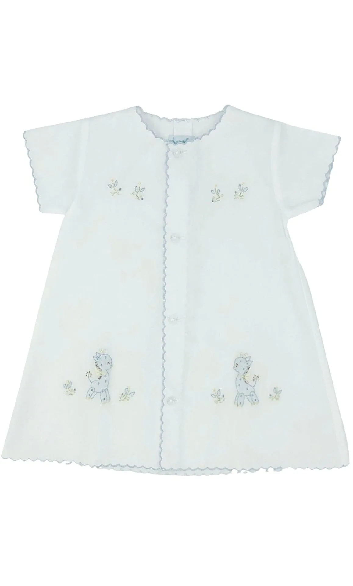 Auraluz Giraffe Day Gown- White & Blue