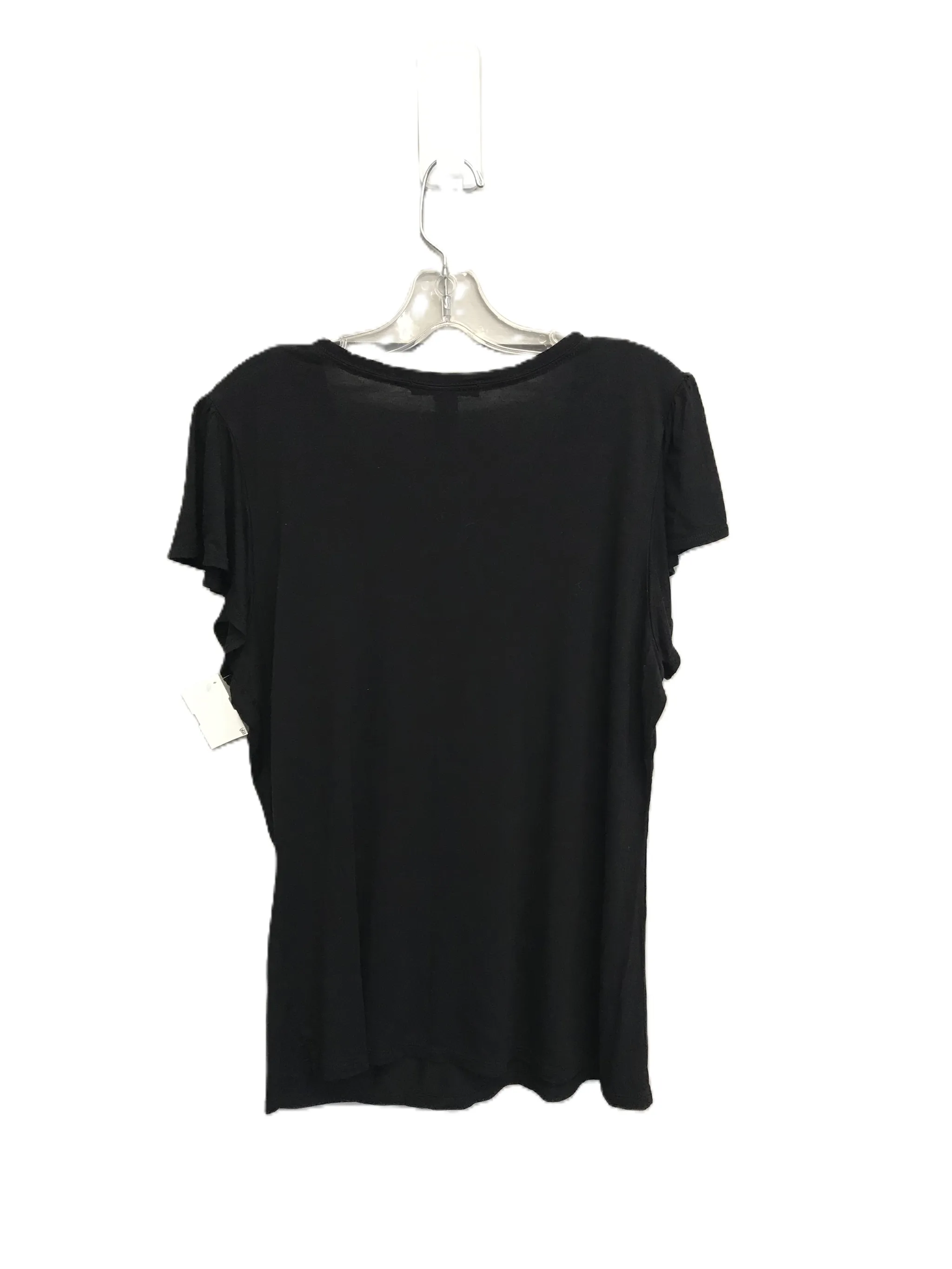 Black Top Short Sleeve By Inc, Size: Xl