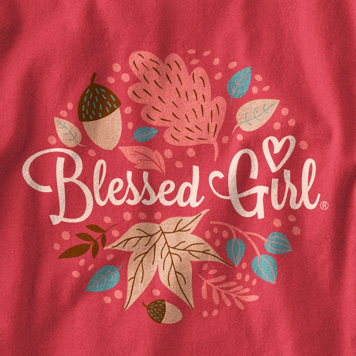 Blessed Girl Womens Long Sleeve T-Shirt Feeling Thankful