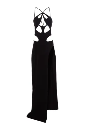 Cut-Out Halterback Dress