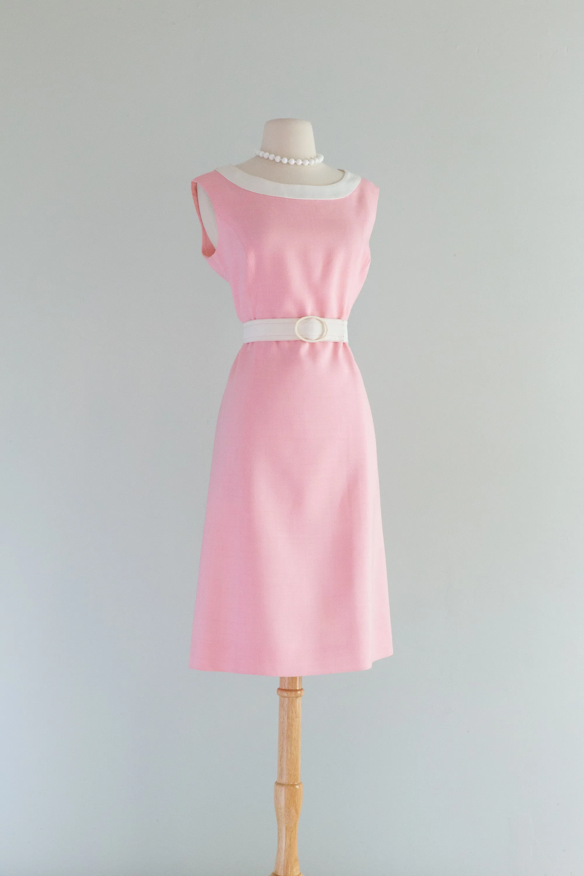 Darling 1960's Pink & White Barbie Dress By Rona / ML