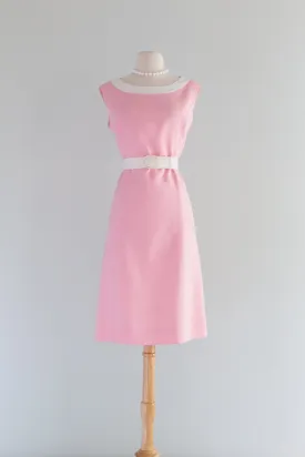 Darling 1960's Pink & White Barbie Dress By Rona / ML