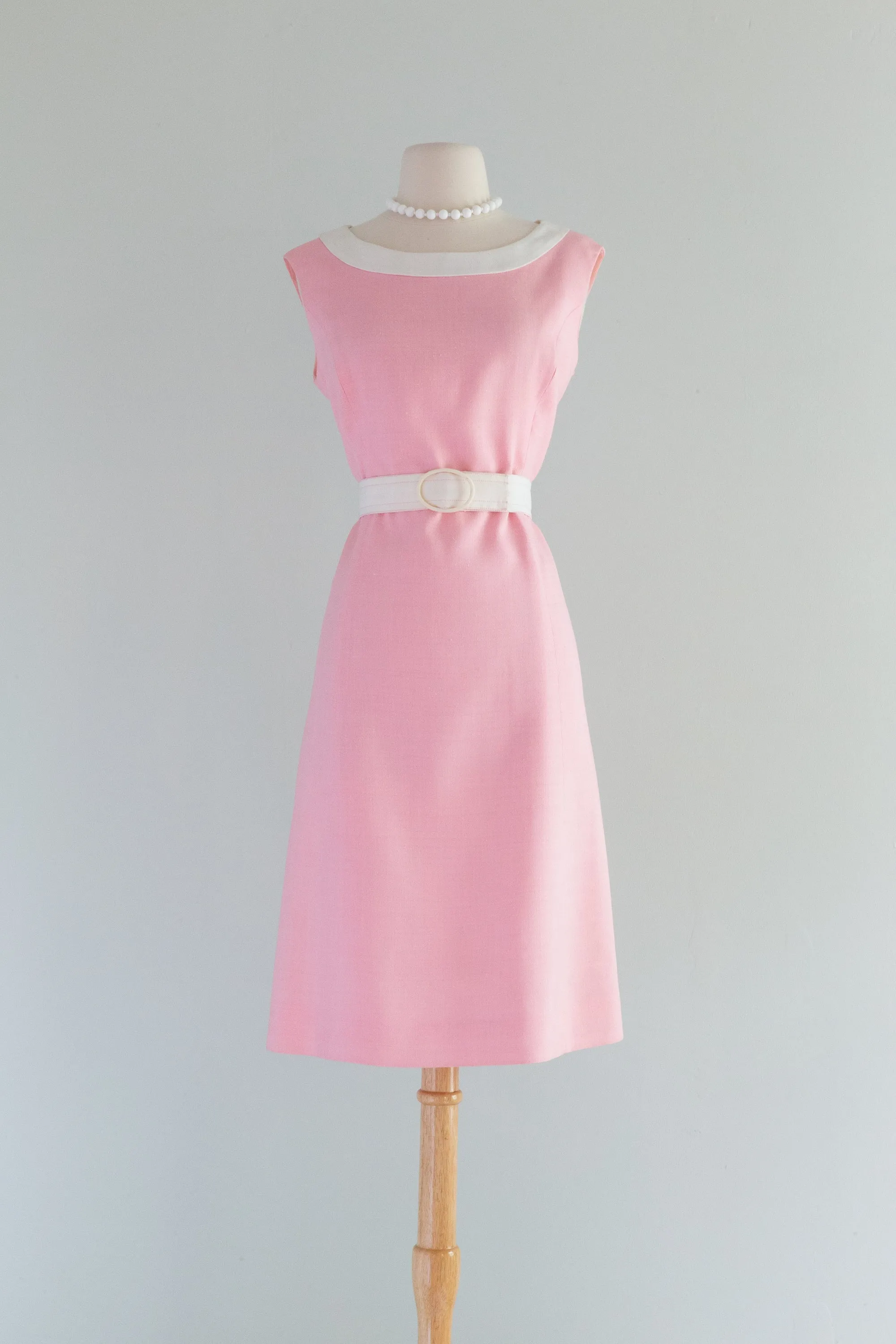 Darling 1960's Pink & White Barbie Dress By Rona / ML