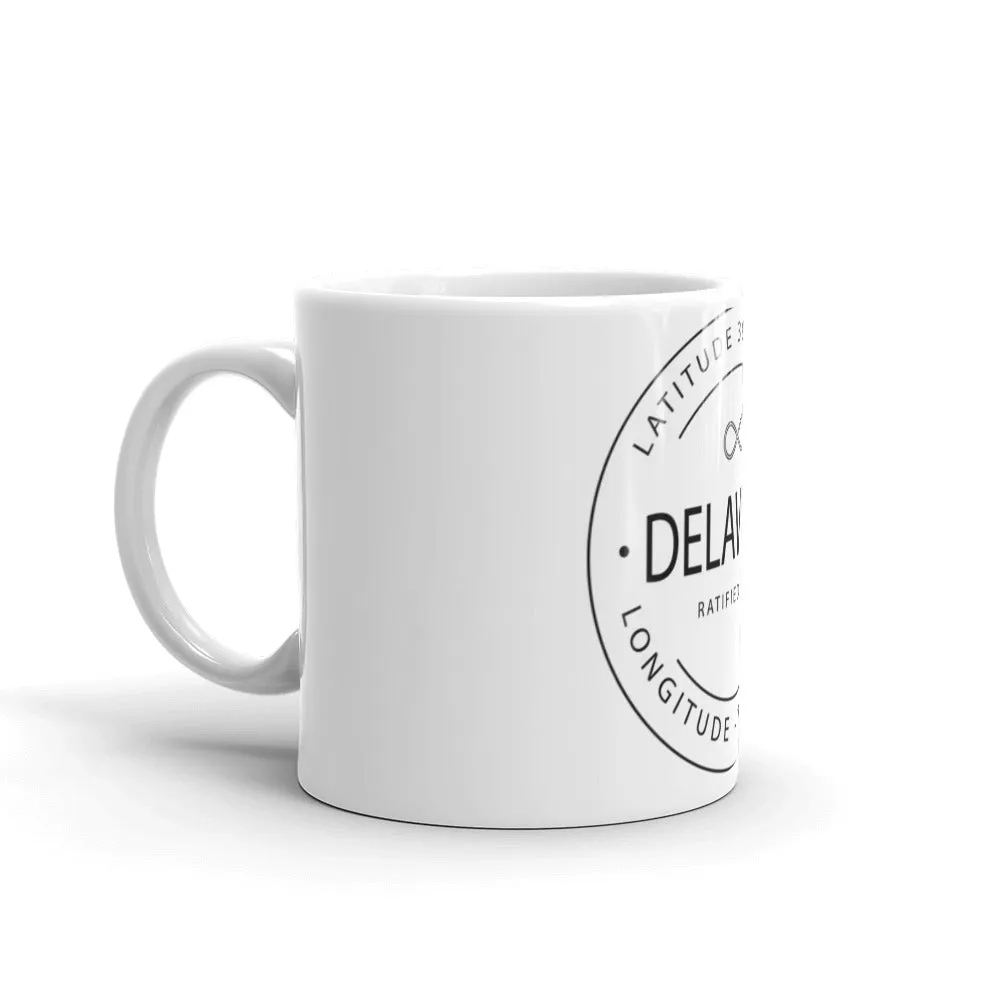 Delaware - Mug - Latitude & Longitude