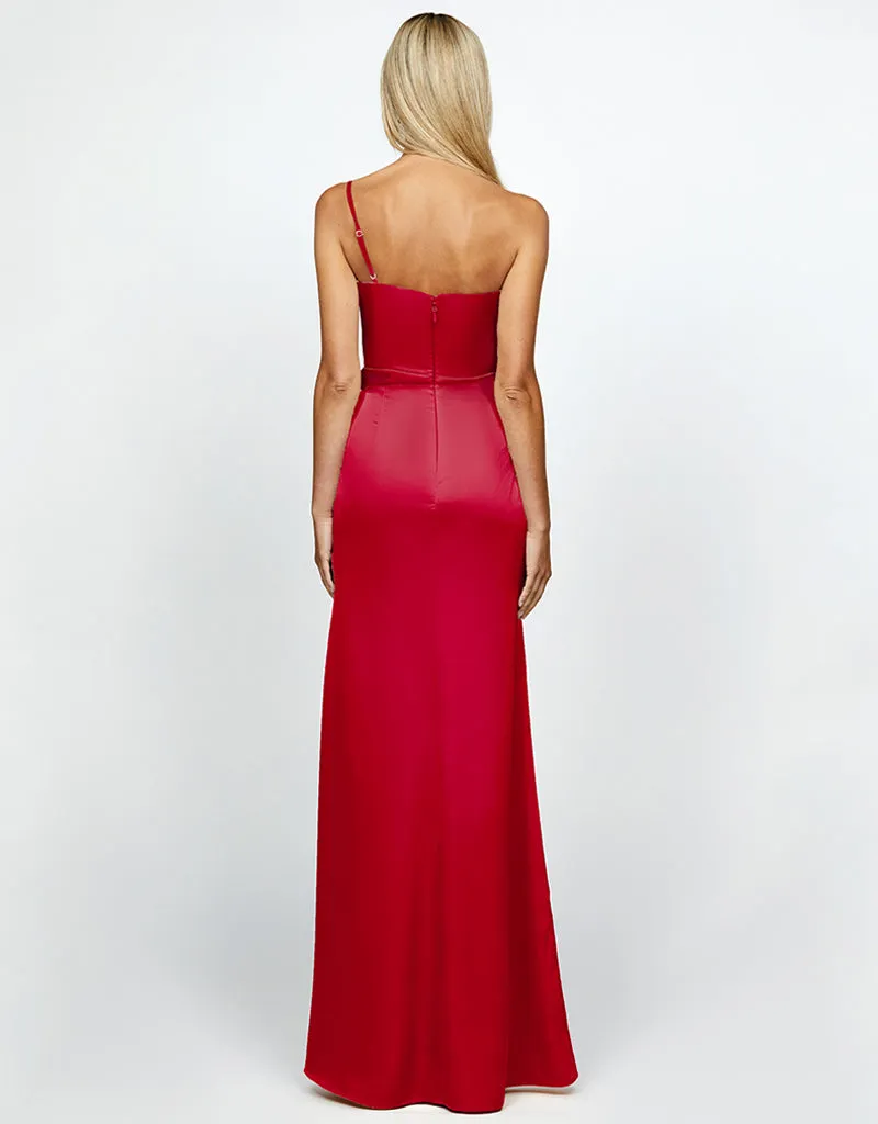 EMILLYS ASYMMETRIC CUT OUT GOWN B69D06L