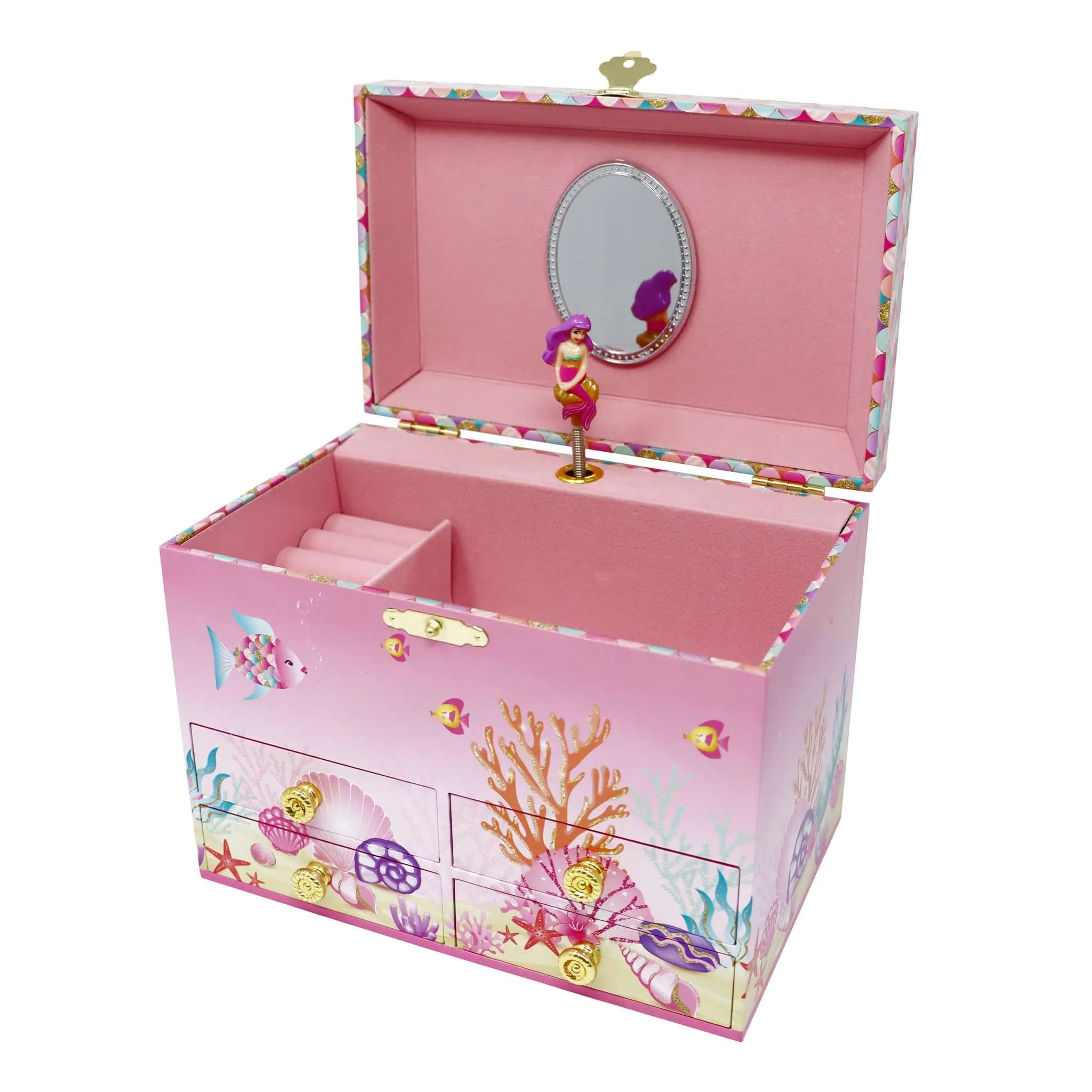 Enchanted Medium Mermaid Musical Jewellery Box