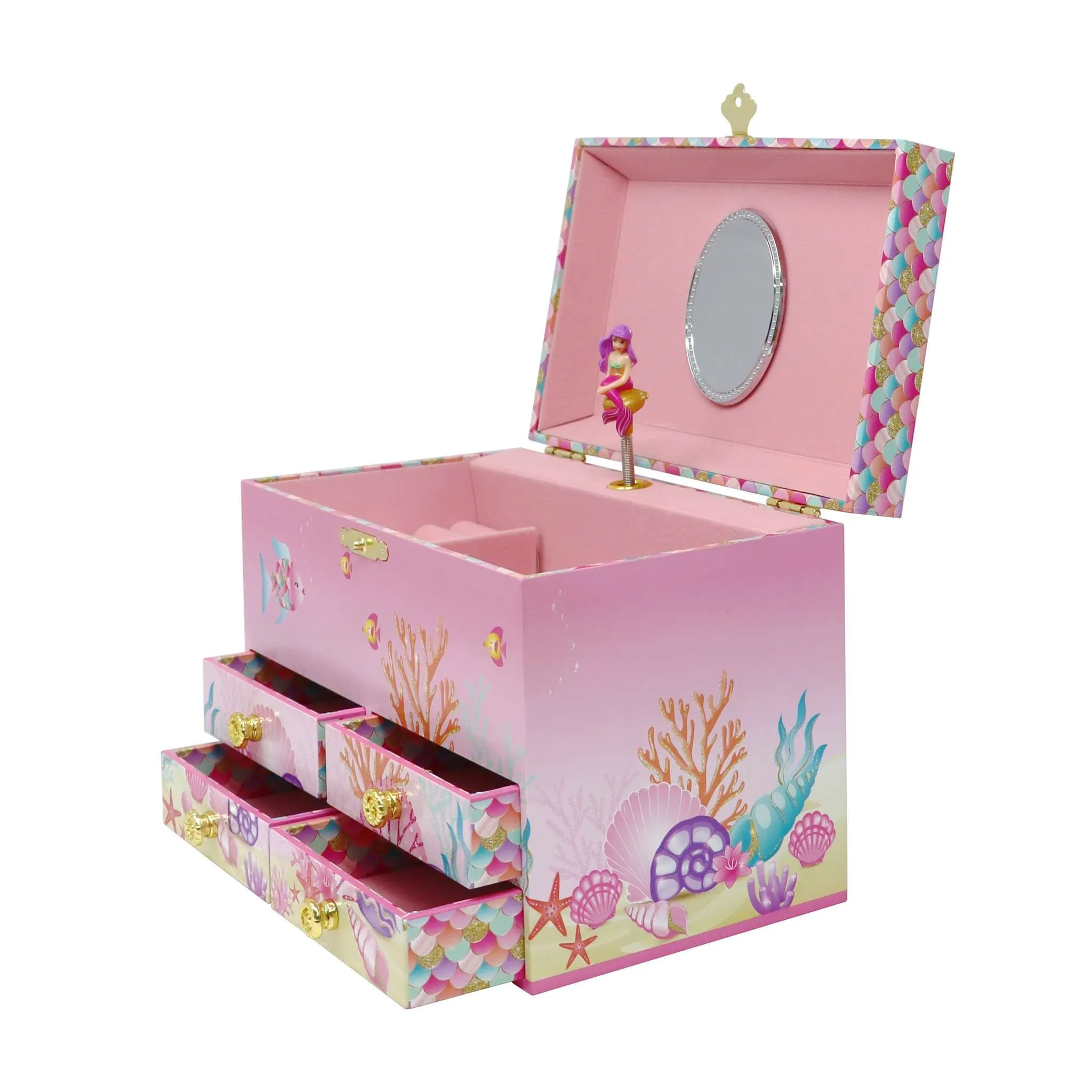 Enchanted Medium Mermaid Musical Jewellery Box