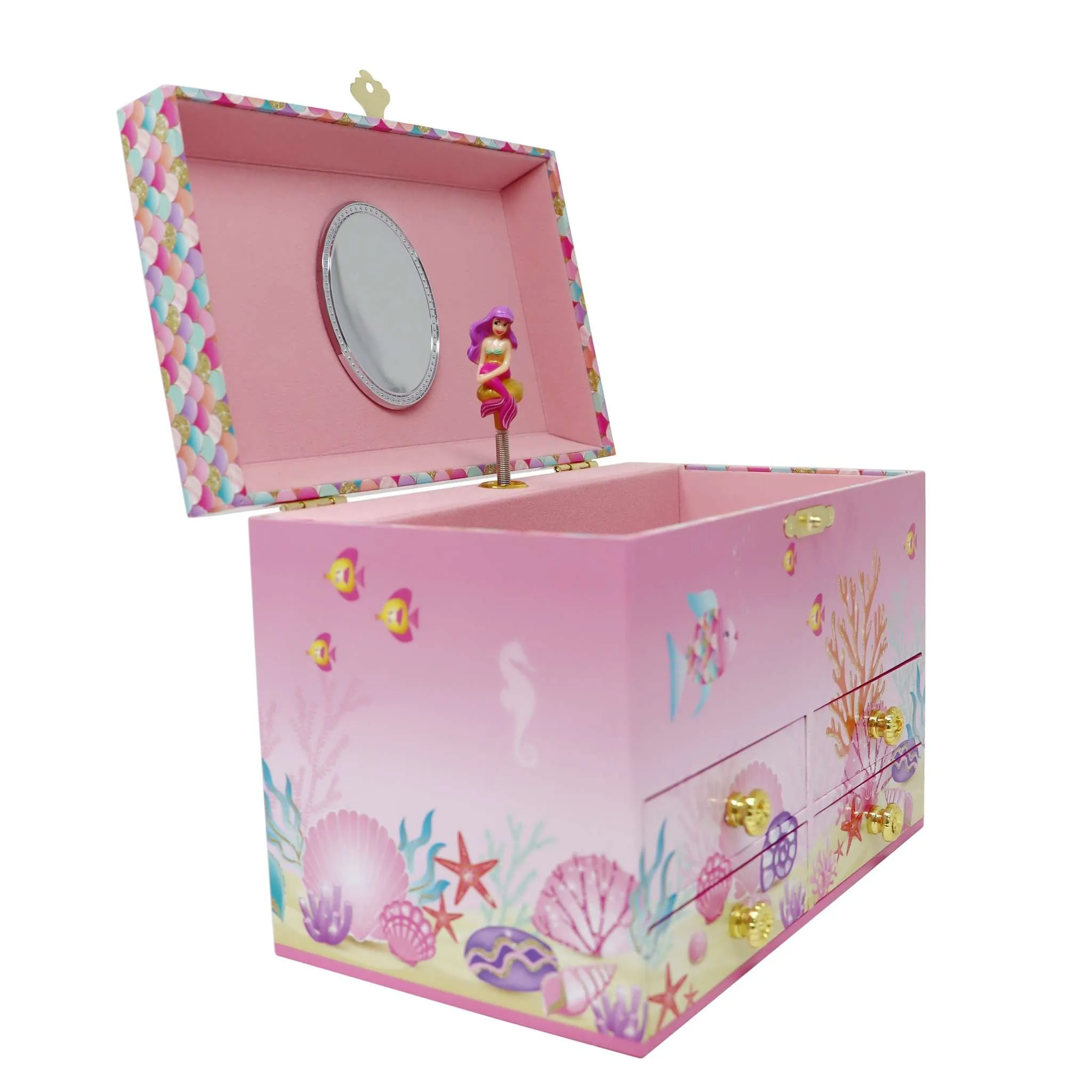 Enchanted Medium Mermaid Musical Jewellery Box