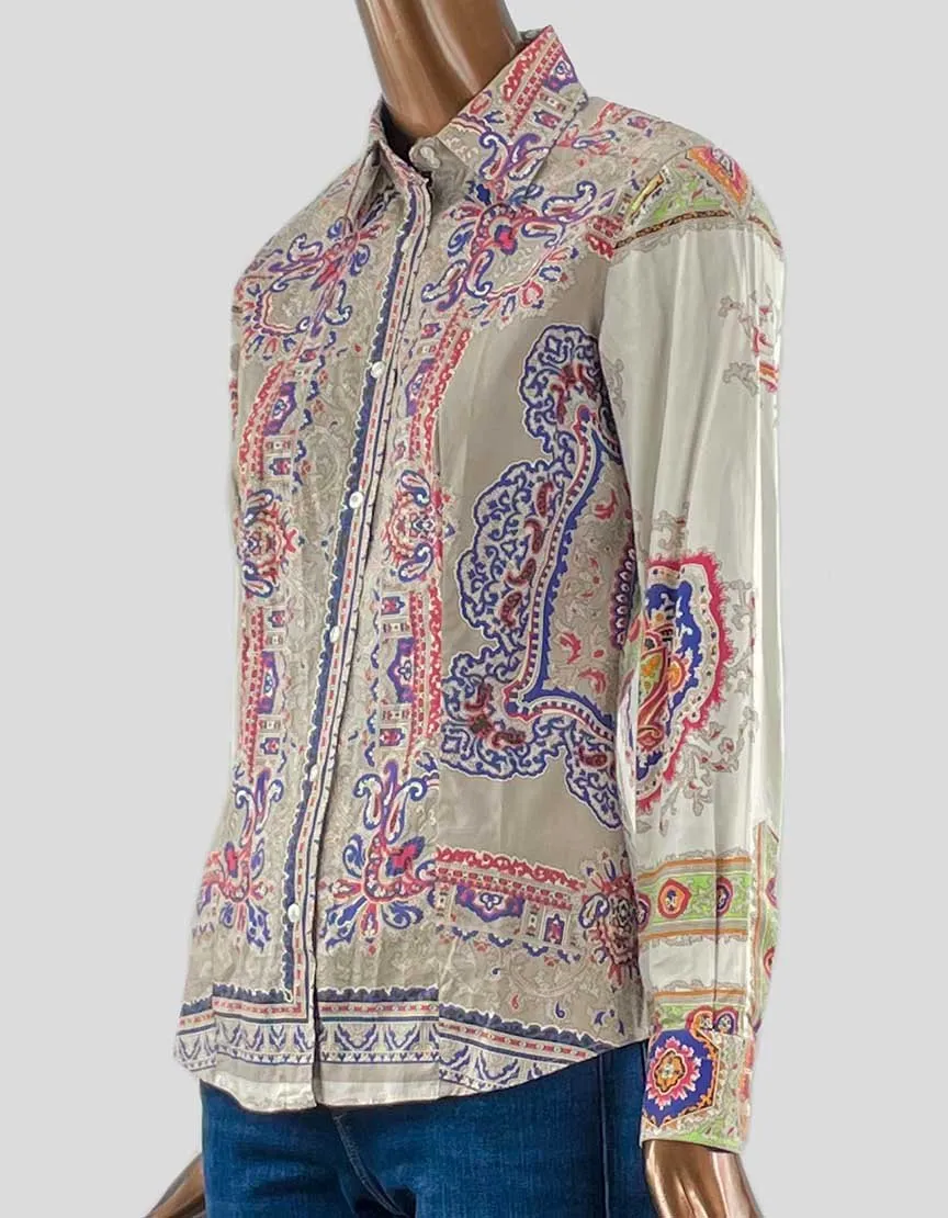 ETRO Long Sleeve Blouse - 6 US | 42 IT