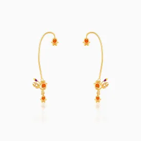 Golden Classic Bell Mallow Convertible Earrings