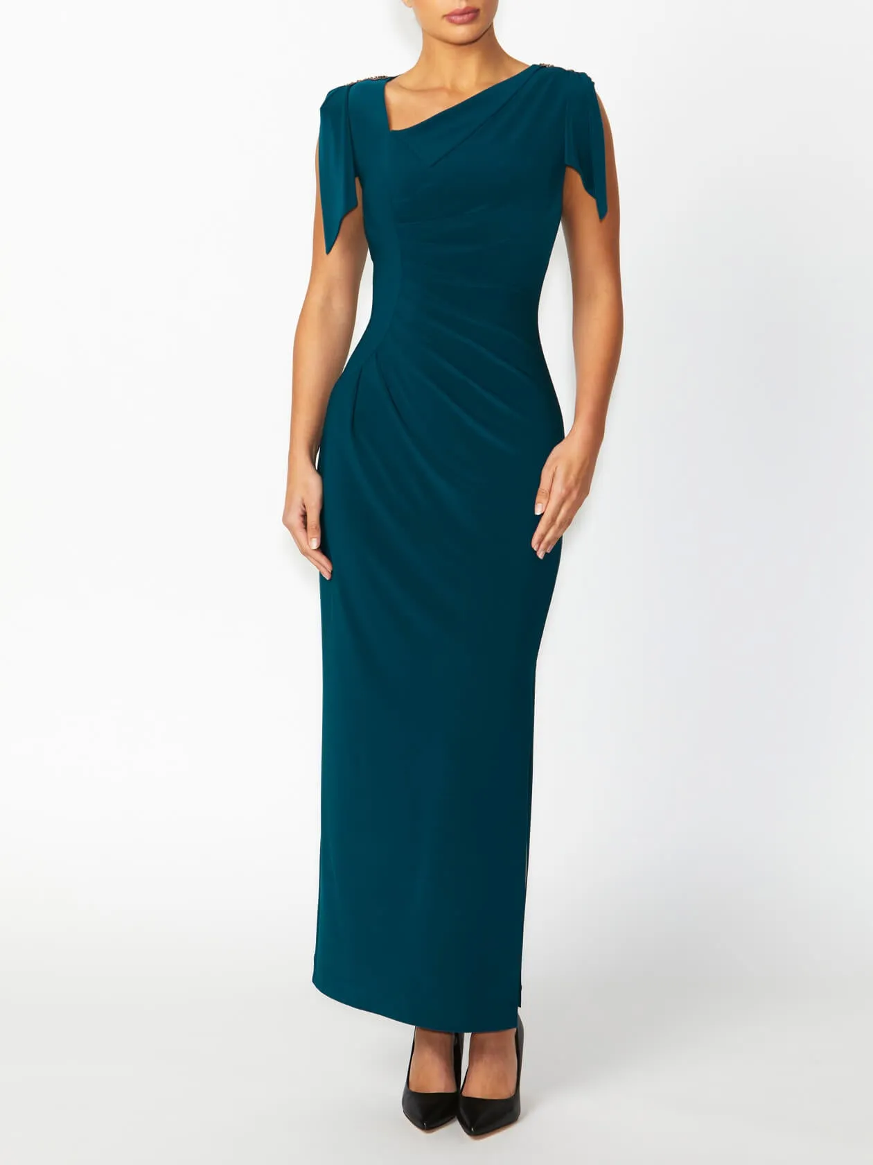 Hebe Petrol Jersey Gown