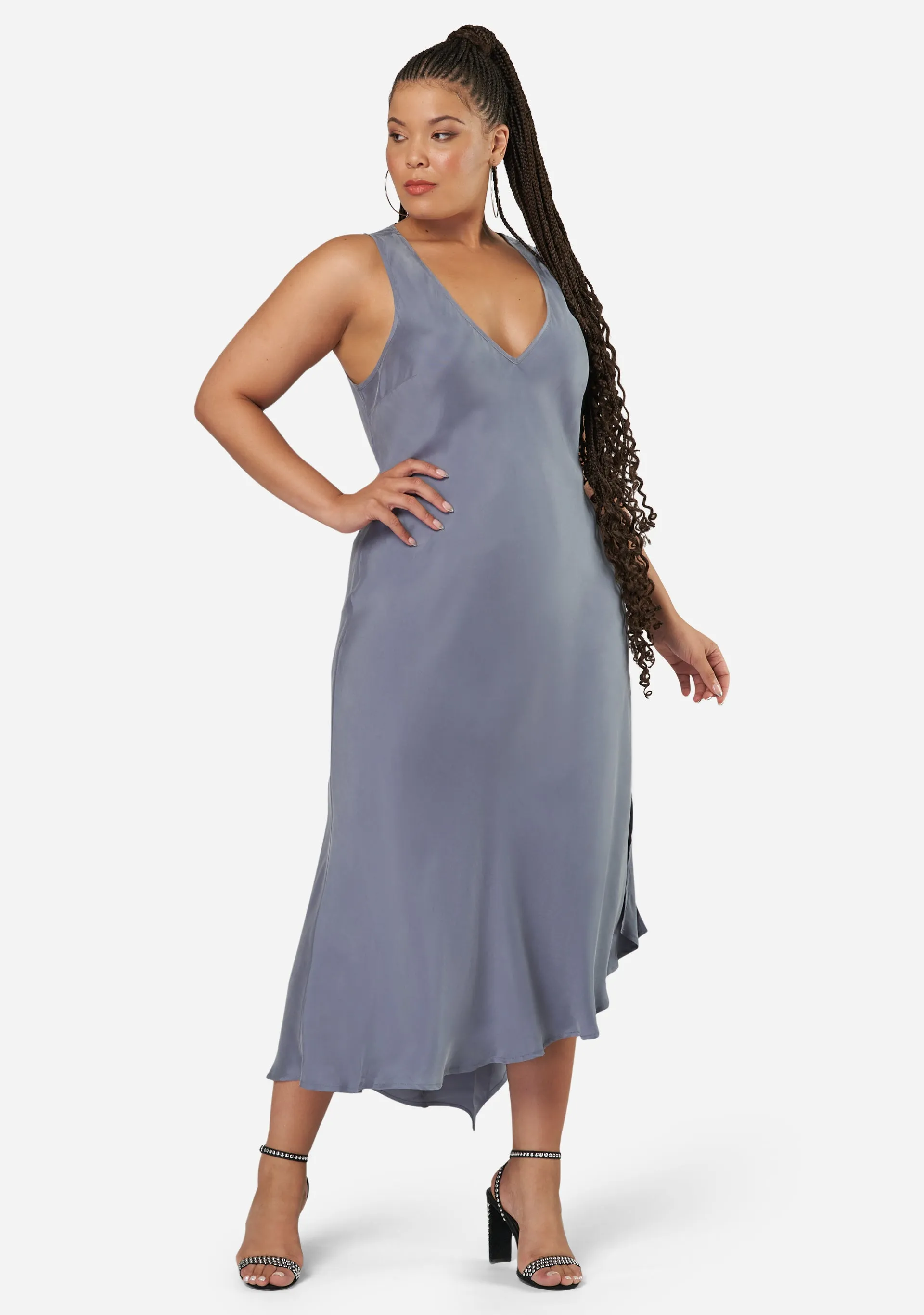 Hell & Back Asymmetric Midi Dress