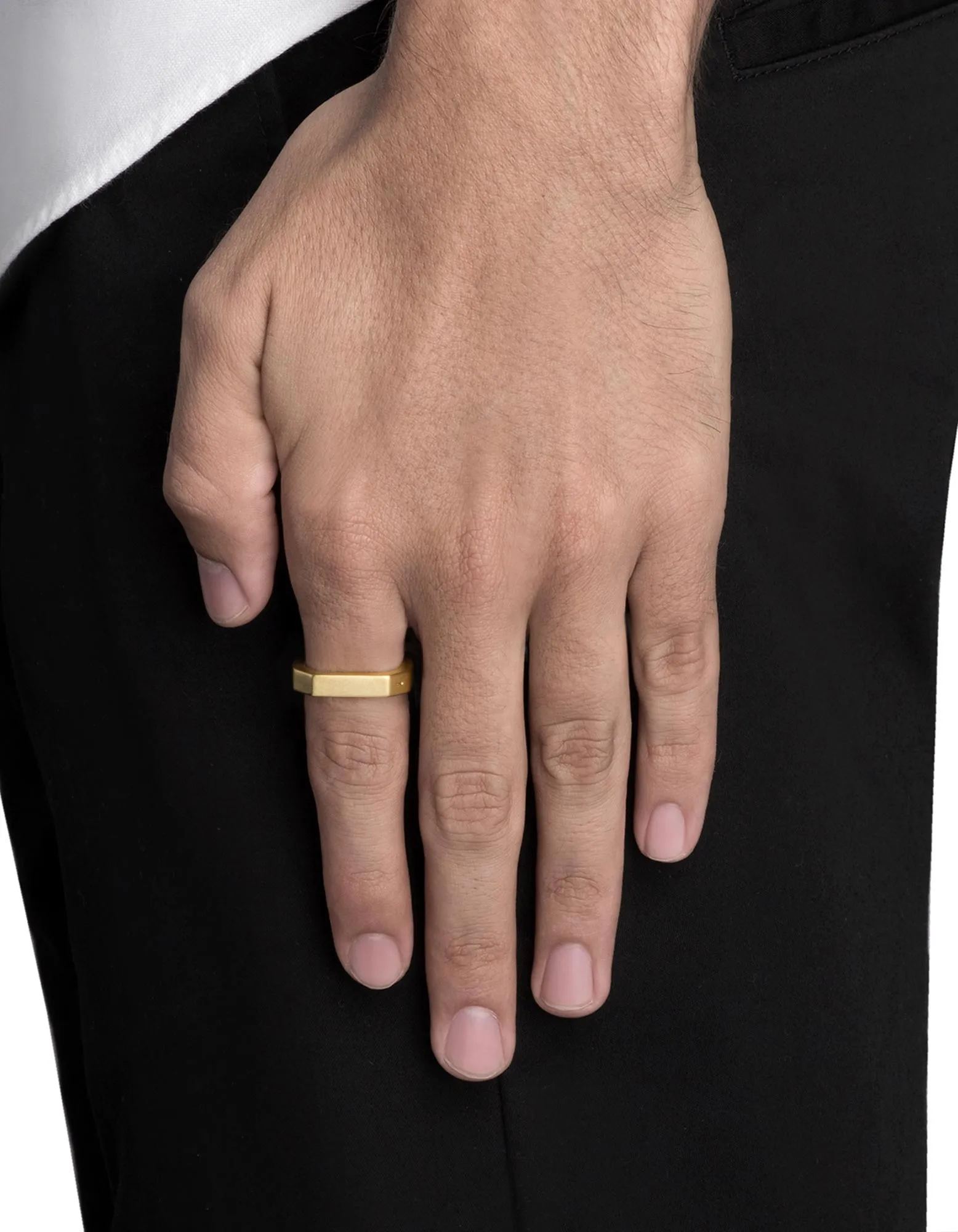 Hex Ring, Gold