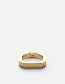 Hex Ring, Gold