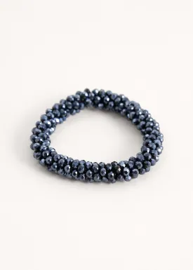 INES CRYSTAL BRACELET - BLUE BLACK