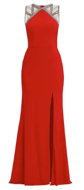 Lipstick Red Gown