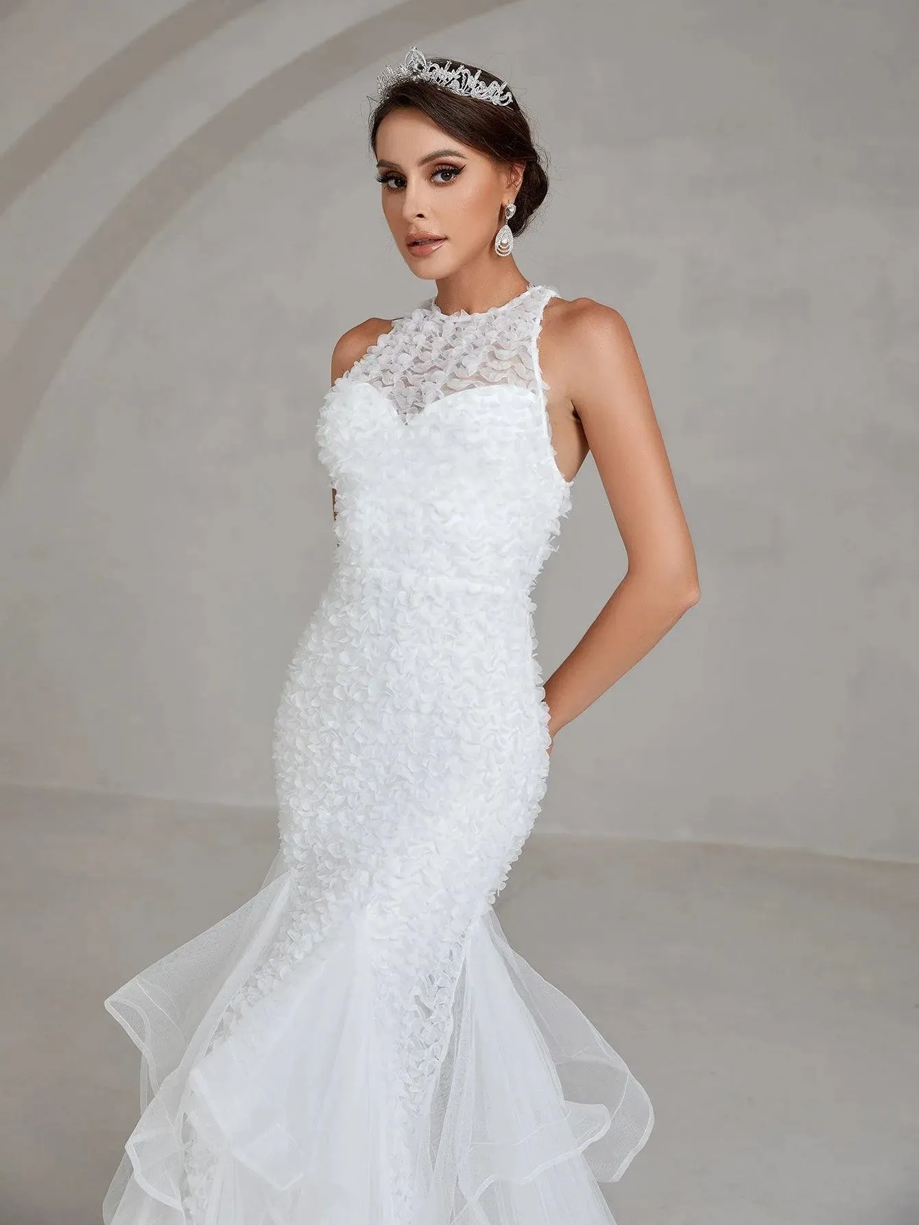 Majestic Lace Mermaid Wedding Dress