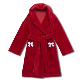 MAYA - GIRLS DRESSING GOWN IN RED