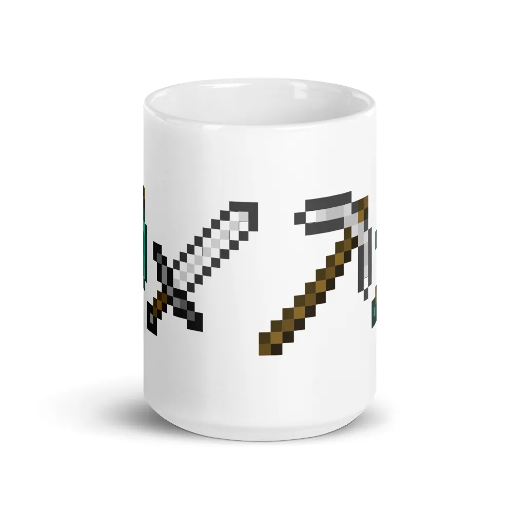 Minecraft Tools White Mug