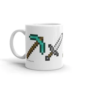 Minecraft Tools White Mug