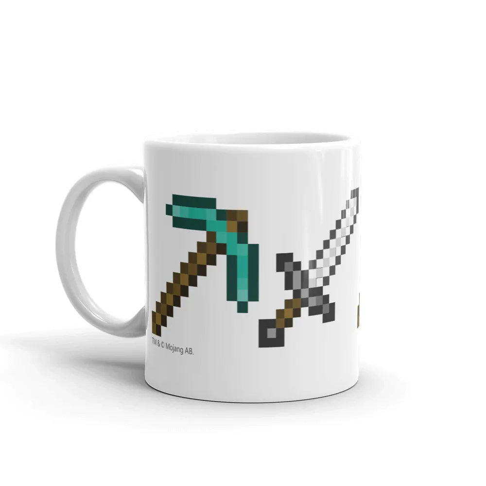 Minecraft Tools White Mug