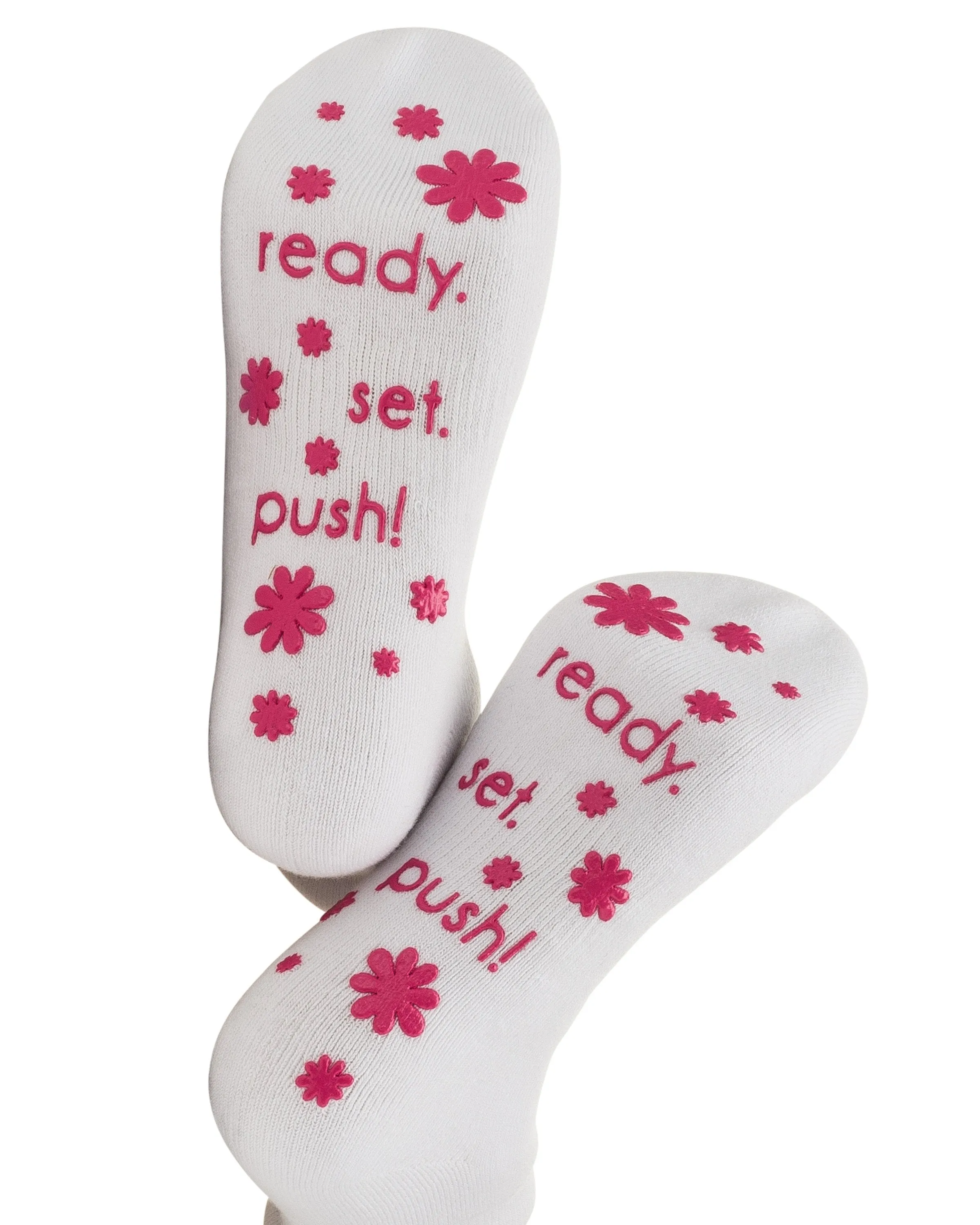 Molly 3 in 1 Labor / Delivery / Nursing Gown & Ready.Set.Push! Labor Socks Set