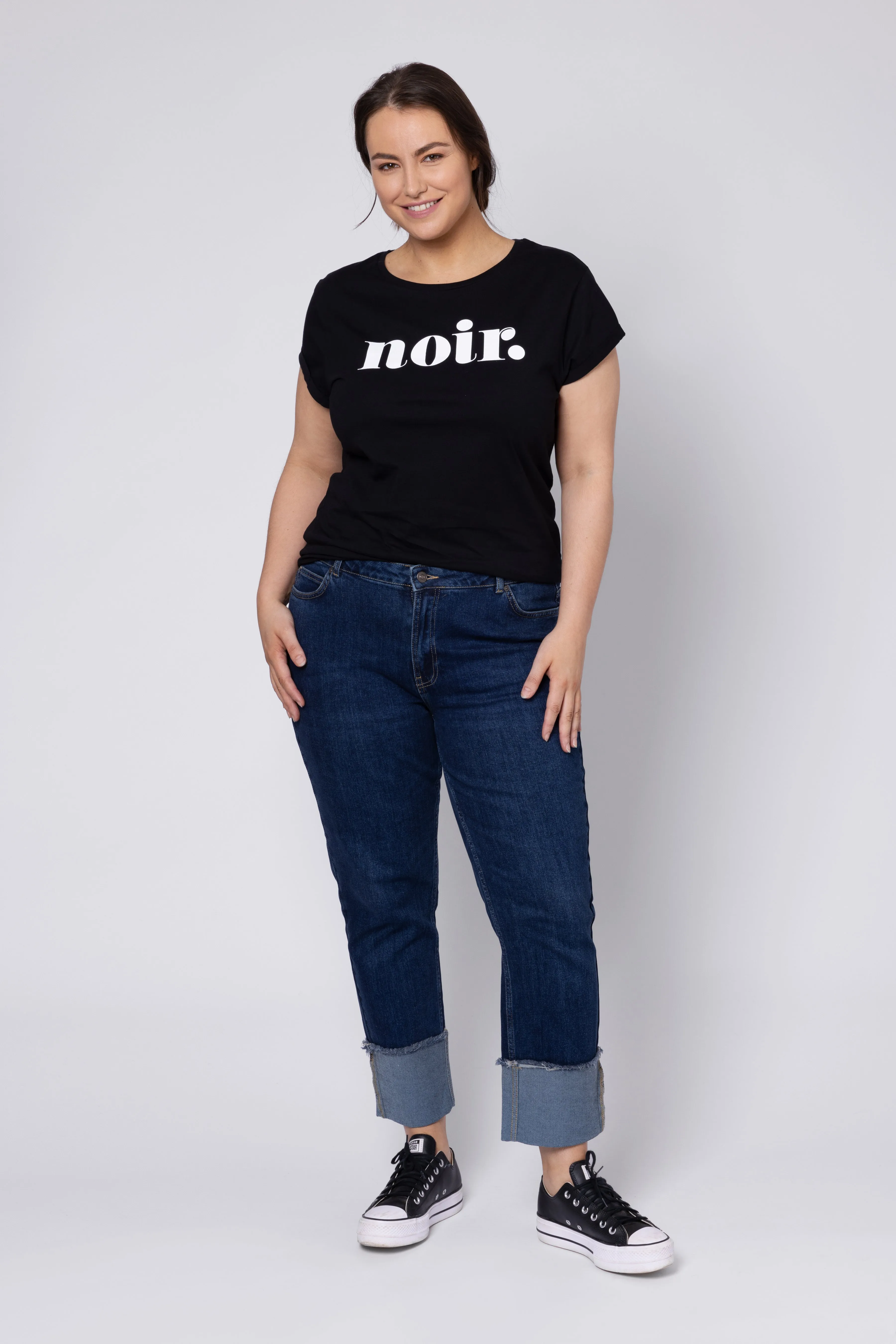 NOIR NEAT FIT T-SHIRT (BLACK)