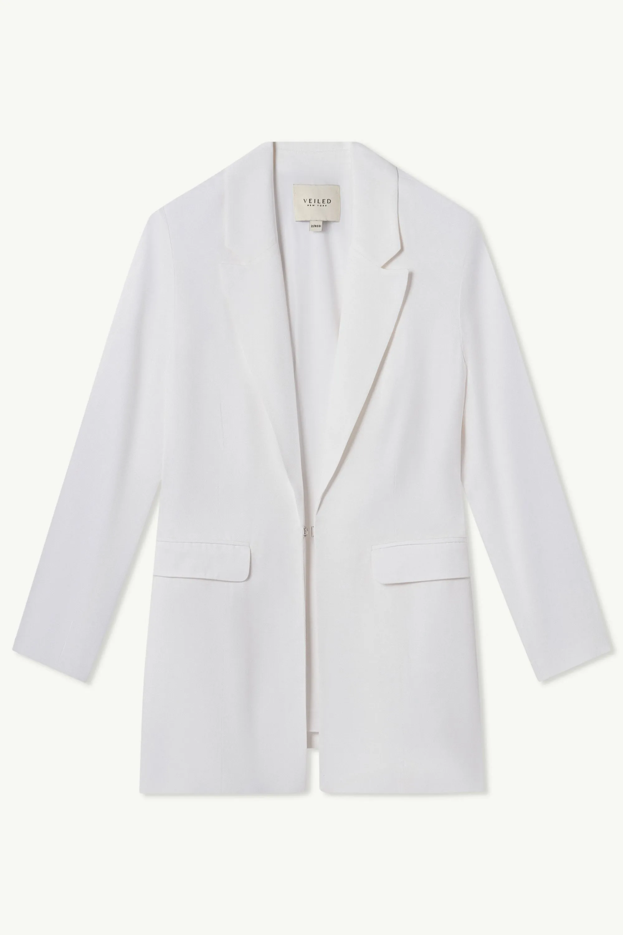 Rayan Organza Two Piece Blazer - White