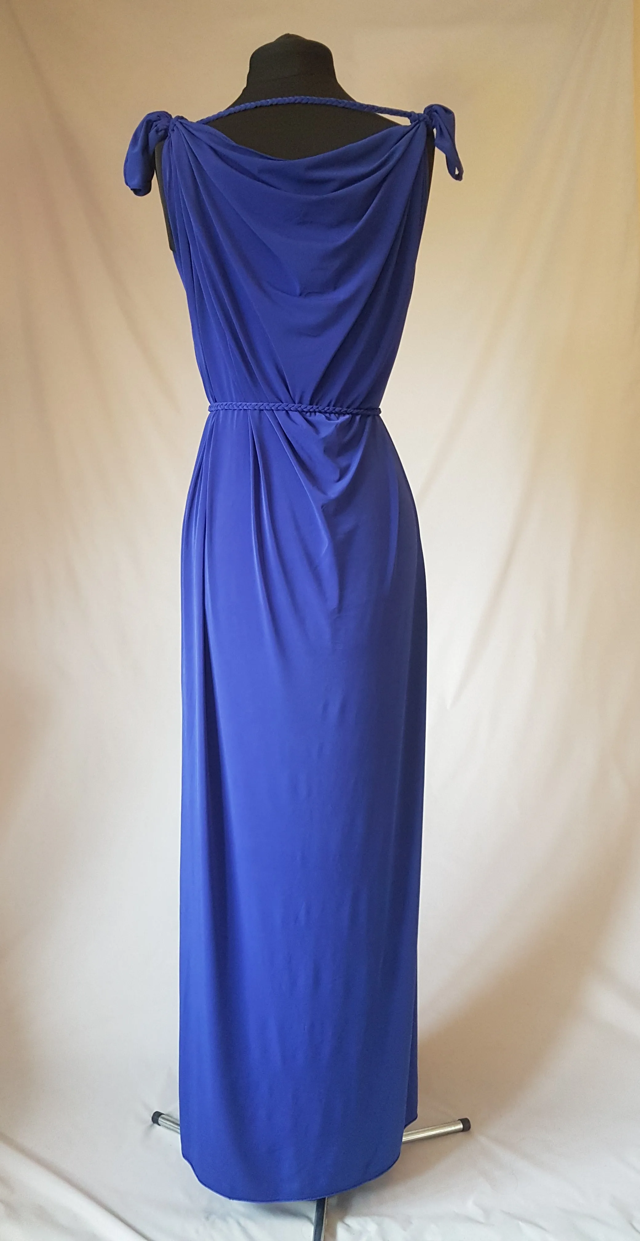 Royal Blue Grecian Dress