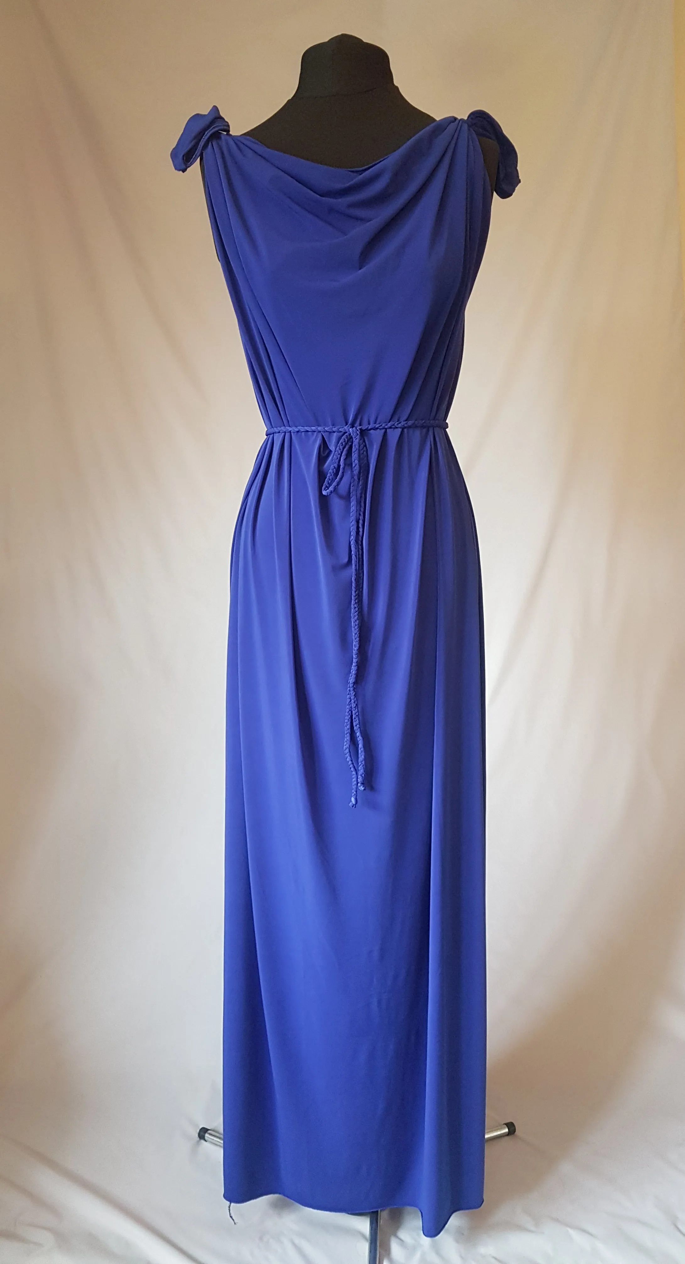 Royal Blue Grecian Dress