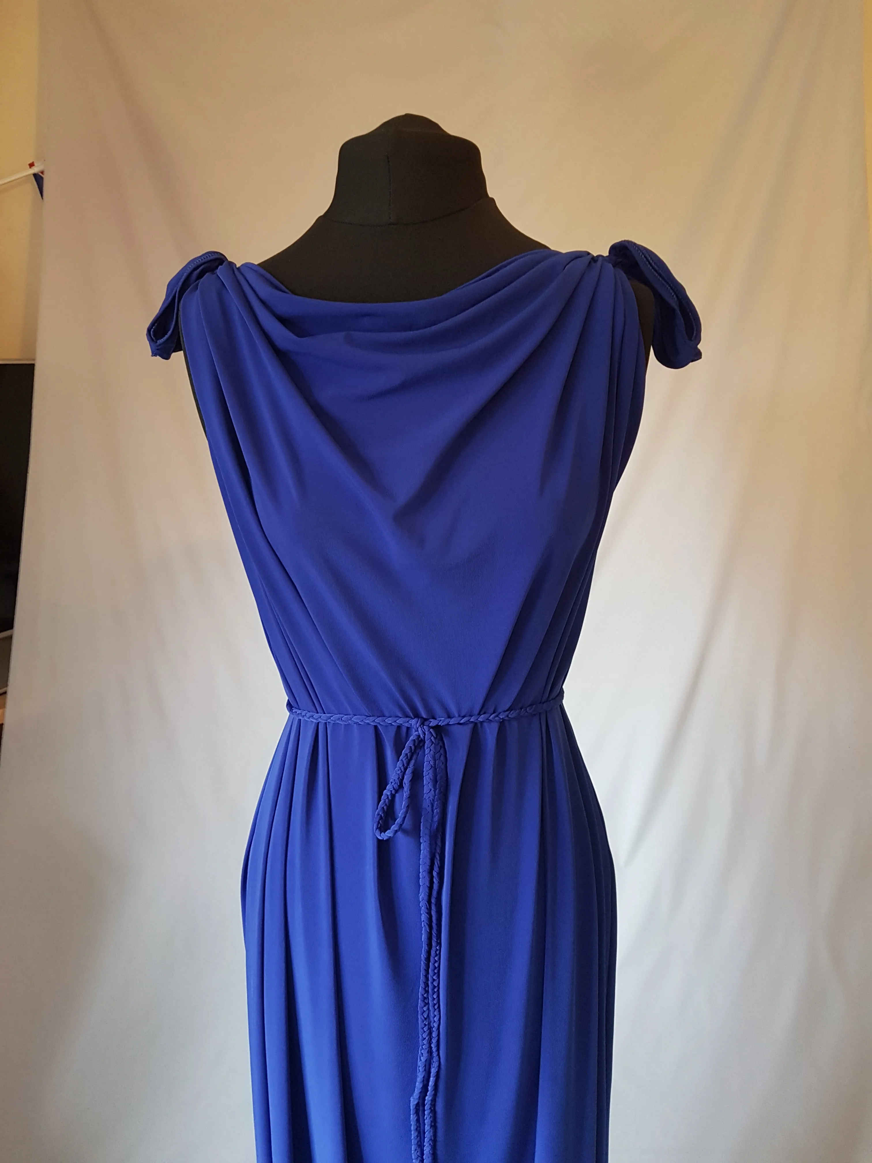 Royal Blue Grecian Dress