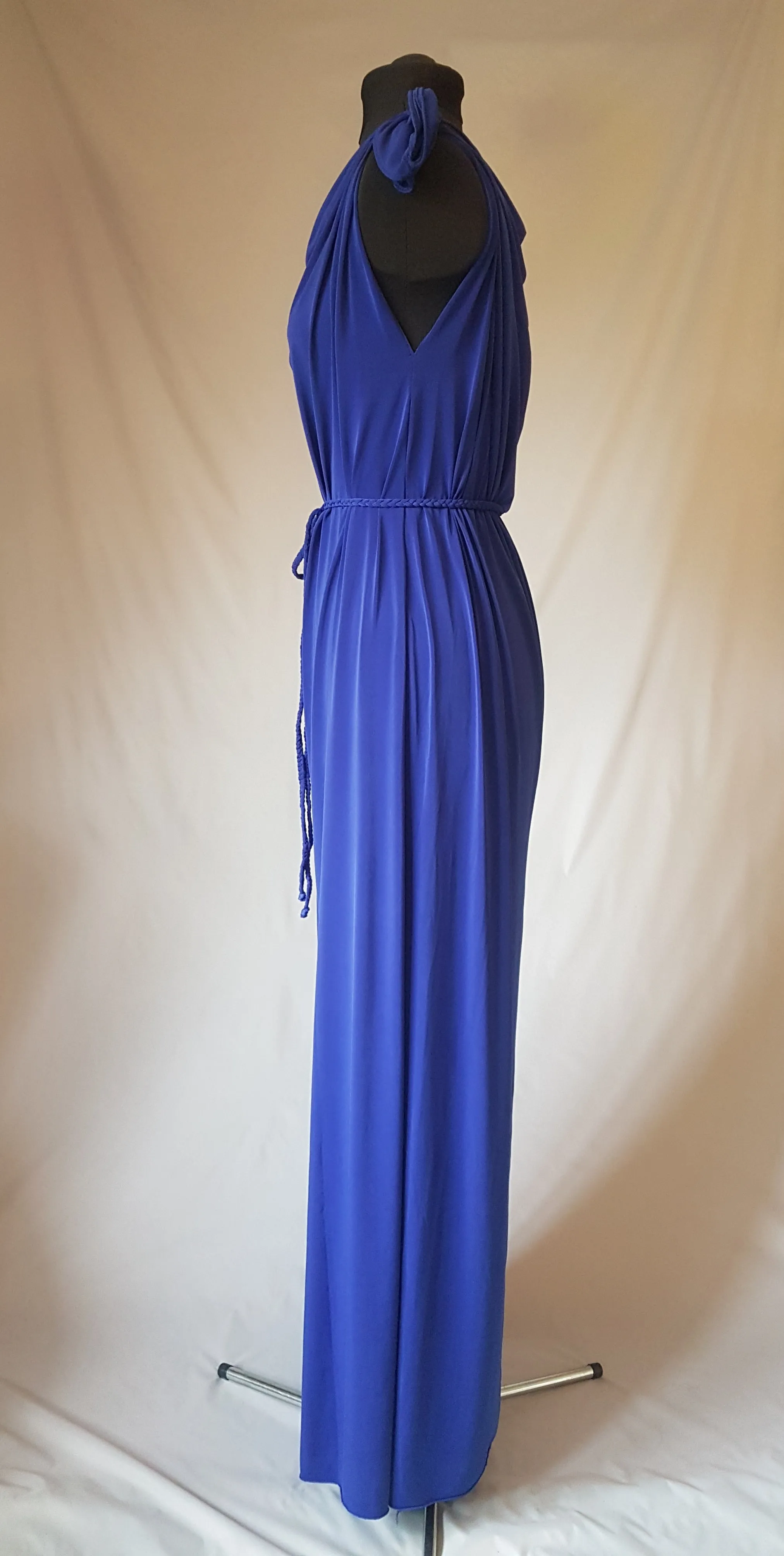 Royal Blue Grecian Dress