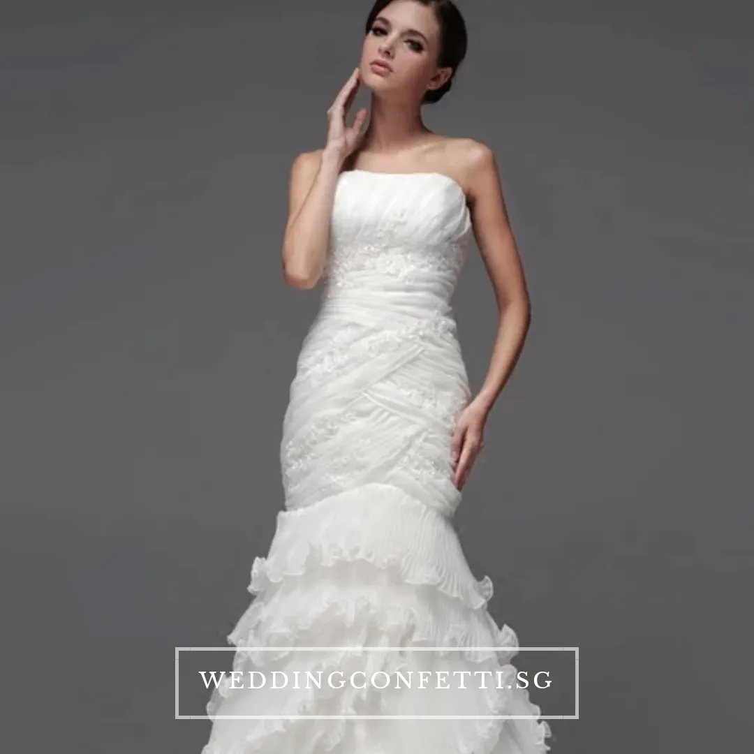 The Carlista White Tube Gown