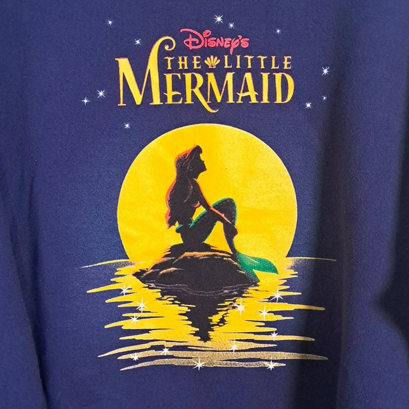 Vtg Disney Little Mermaid Ariel Promo Sweatshirt Made in USA  XL