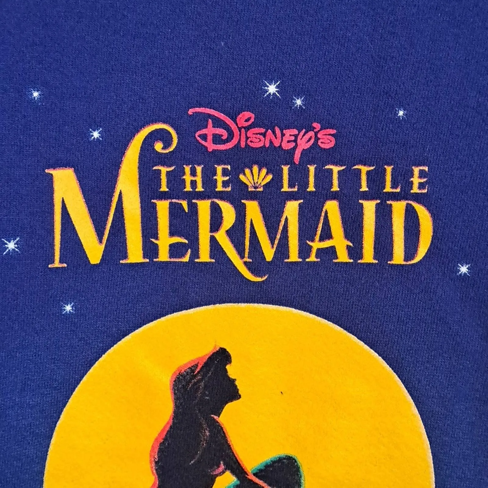 Vtg Disney Little Mermaid Ariel Promo Sweatshirt Made in USA  XL